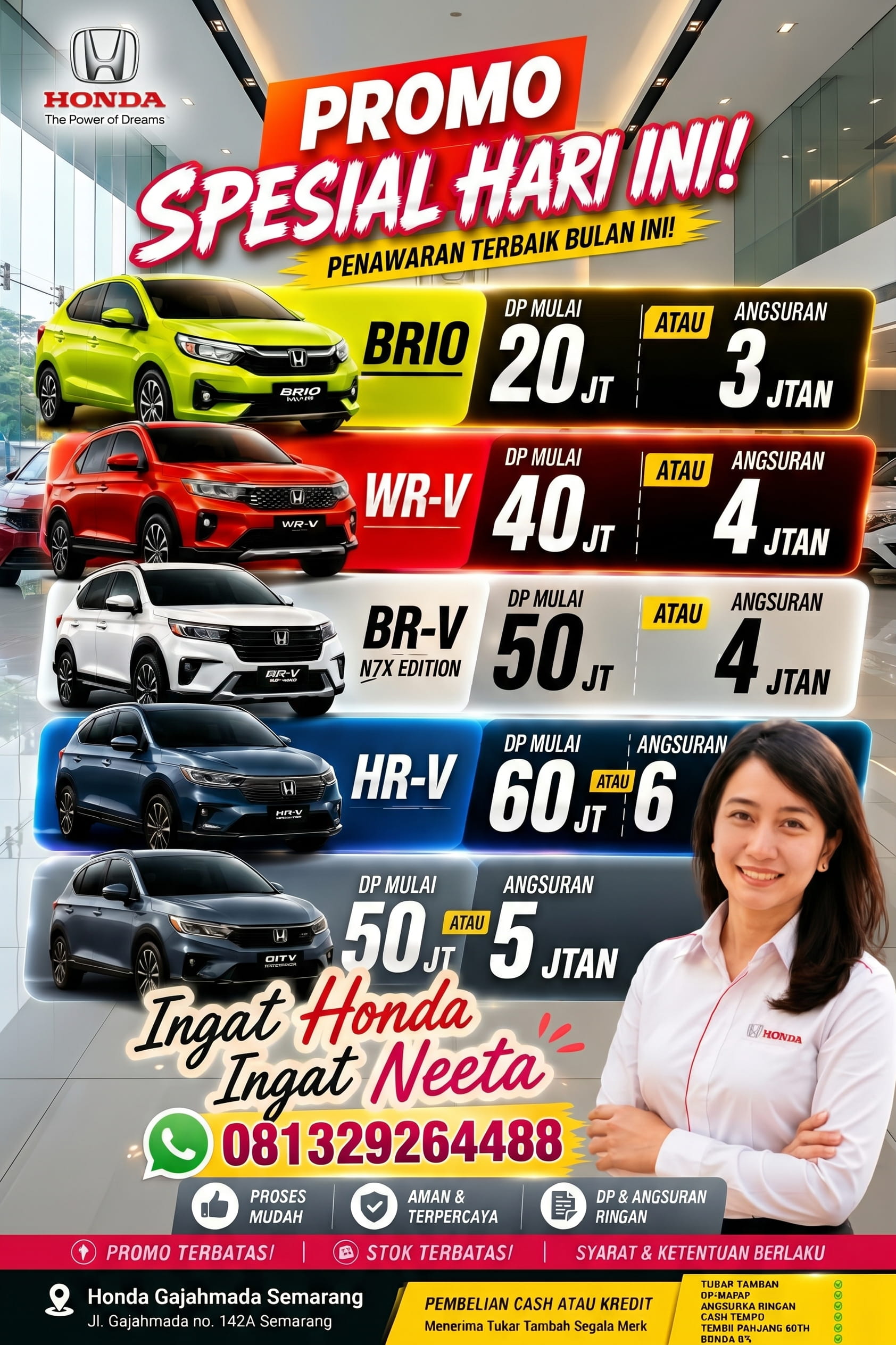 Harga Mobil Honda Semarang Terbaru